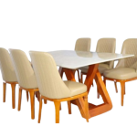 Acacia Wood 4-Seater Dining Table