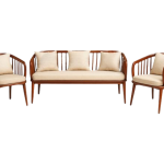 Teakwood 2-Seater Sofa