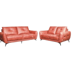 Mahogany Wood 2-Seater Sofa
