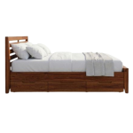 Acacia Wood Storage Cot