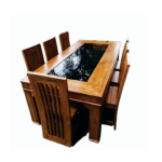 Acacia Wood 4-Seater Dining Table-3