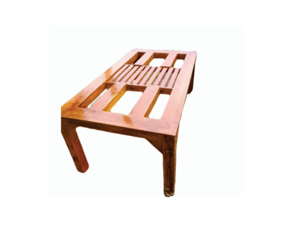 Acacia Wood 4-Seater Dining Table-4