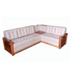 Acacia Wood 2-Seater Sofa-25
