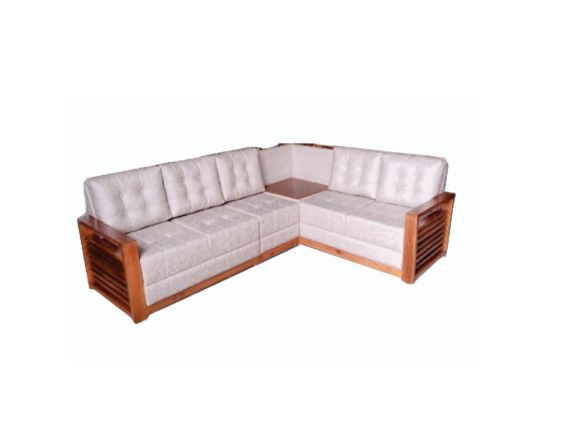 Acacia Wood 2-Seater Sofa-25