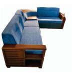 Acacia Wood 2-Seater Sofa-30