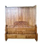 Mahogany Storage Cot-10