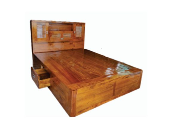 Mahogany Storage Cot-25