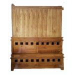 Mahogany Storage Cot-9